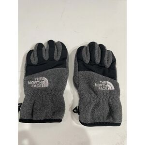 The North Face Denali Fleece Gloves Charcoal Grey / Black Mens Size Medium